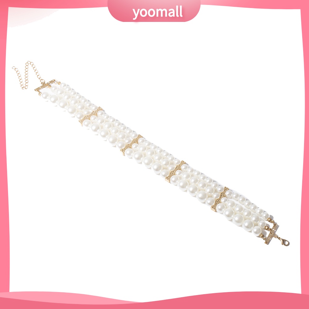 Vòng cổ Nhiều Lớp Đính Ngọc Trai Nhân Tạo Thời Trang Dành Cho Nữ