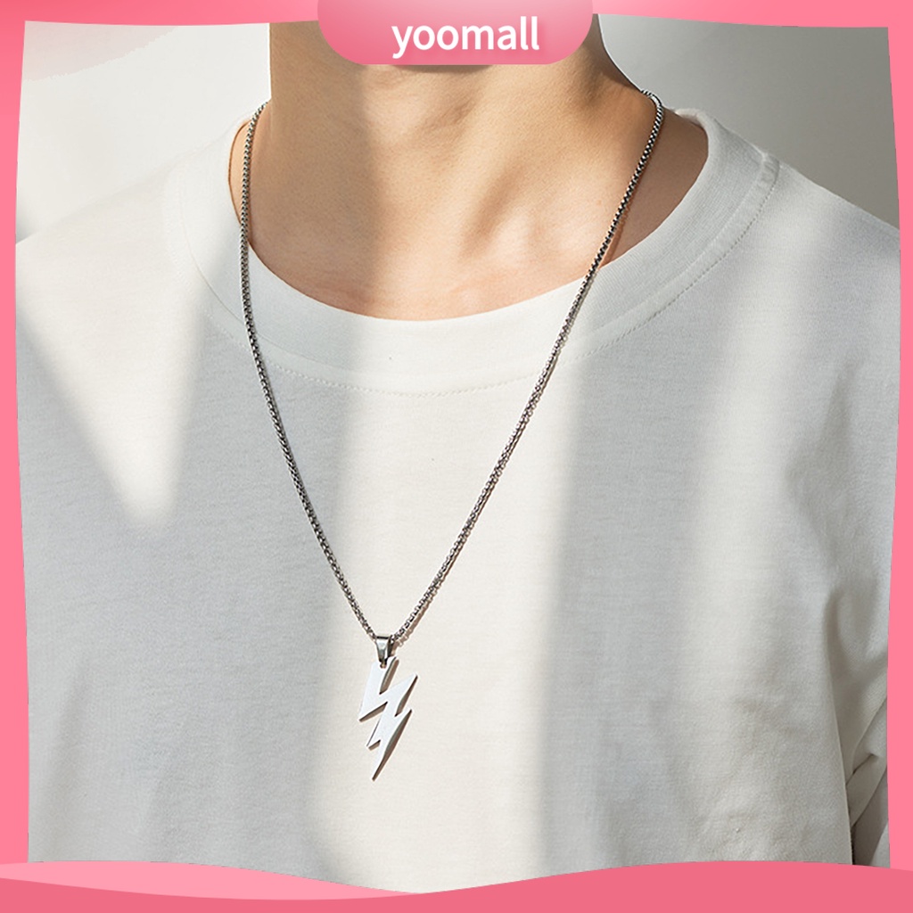 Vòng cổ Mặt Hình Học Màu Sắc Phát Sáng Phong Cách Hip Hop Cho Nam Và Nữ