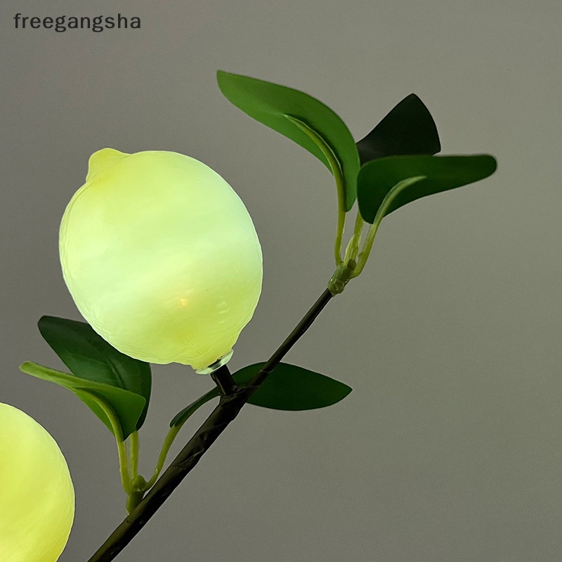 [FREG] lemon solar garden lamp Tree Lights Outdoor Waterproof Garden Solar Lighg LED Yard Cottage party decorations FDH