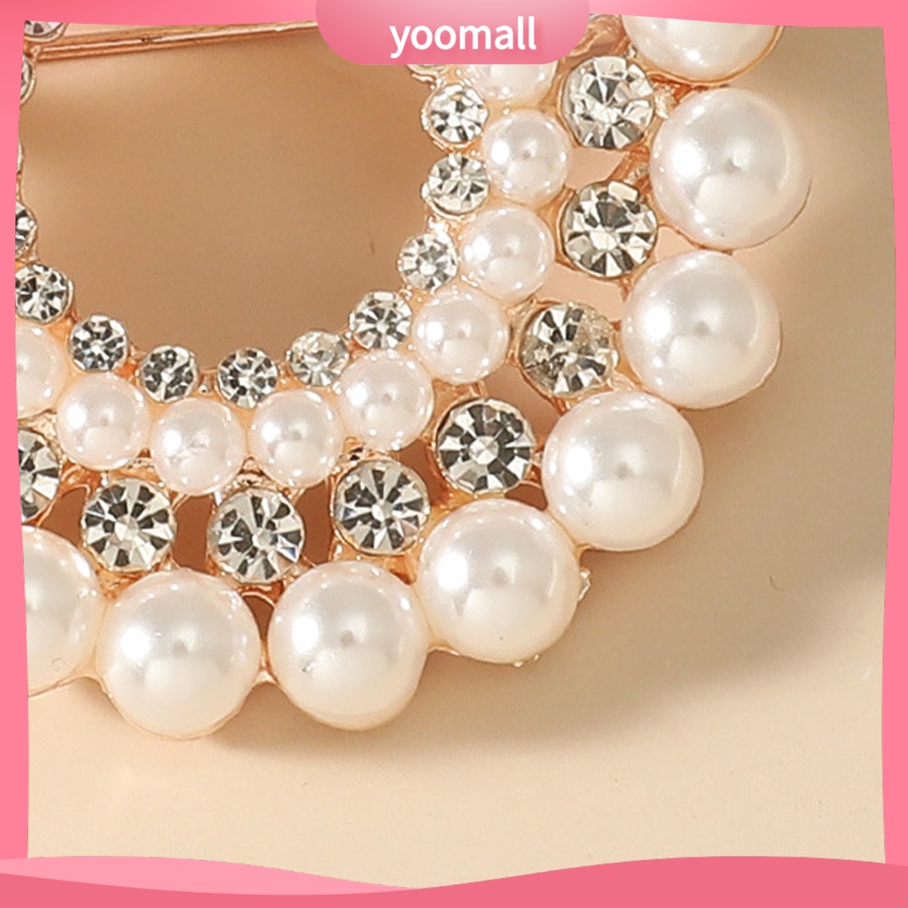 Ghim Cài Áo Đính Đá / Ngọc Trai Giả Thời Trang Cho Nữ