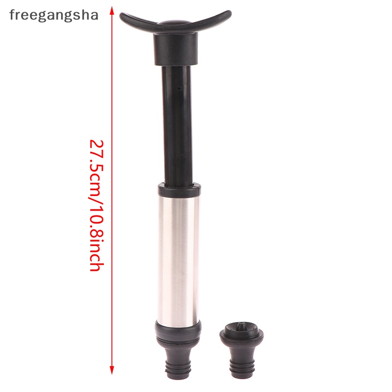[FREG] Stainless Steel Wine Bottle Vacuum Saver Sealer Preserver Bar Pump with 2 button Stoppers Bar Kitchen Tools FDH