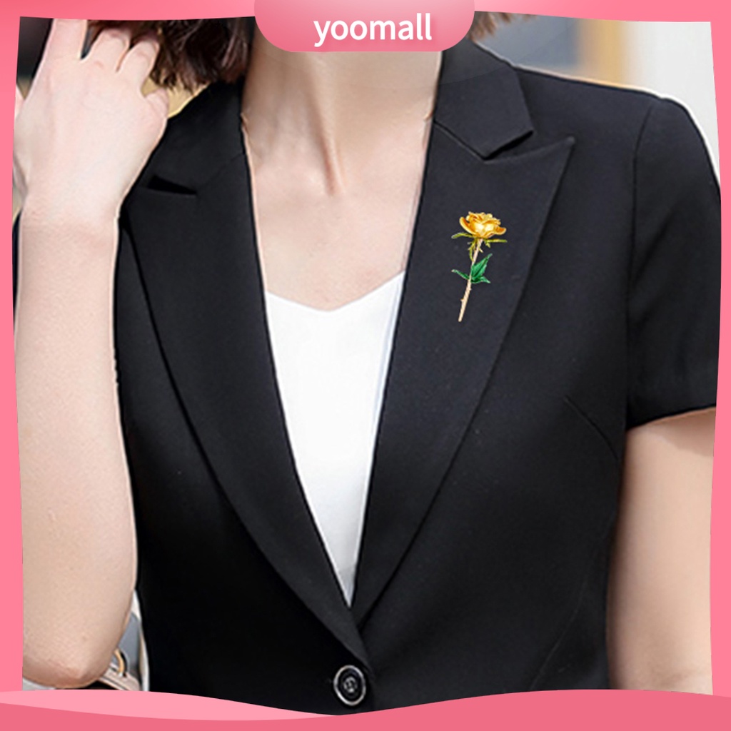 Ghim Cài Áo Hình Hoa Bằng Hợp Kim Tinh Tế