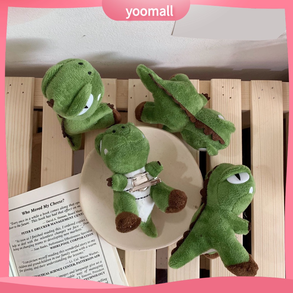 Ghim Cài Áo Hình Khủng Long / Búp Bê Nhồi Bông Chống Rơi Vui Nhộn Cho Bé Gái