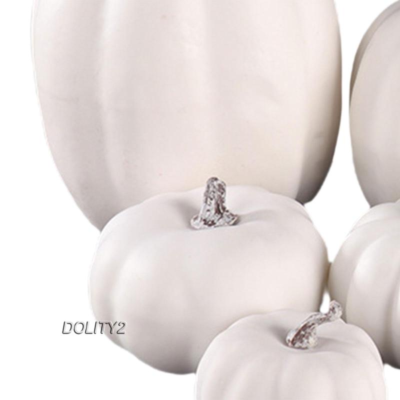 Set 8 Bí Ngô Nhân Tạo Nhiều Kiểu Dáng Khác Nhau Trang Trí Tiệc