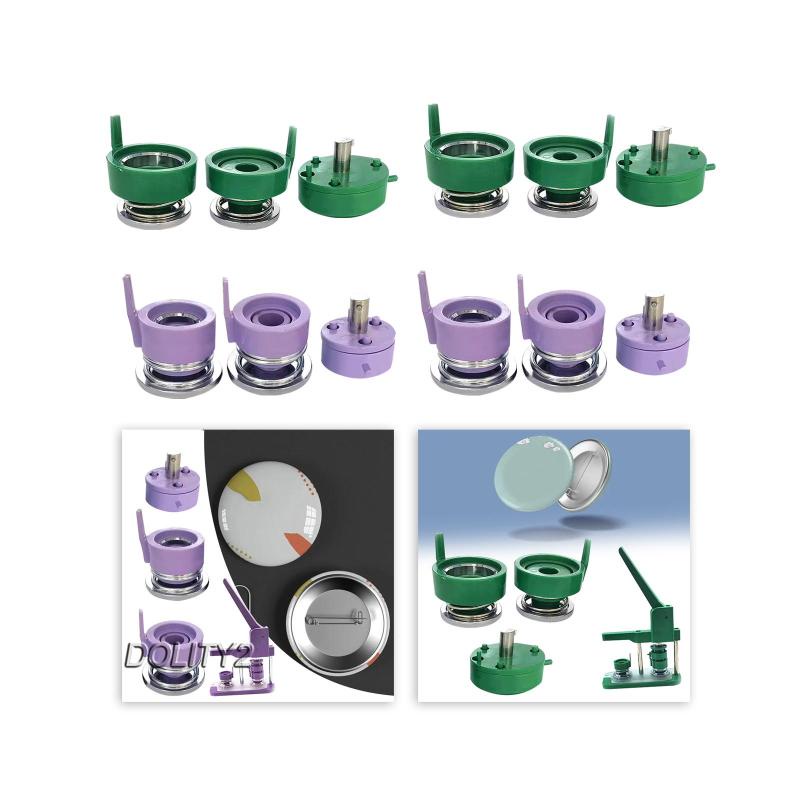 Badge Making Badge Button Mould Round Pin Maker Press Top, Bottom Punching Mould 1Set Slide Rail Accessories Interchangeable Die Mould