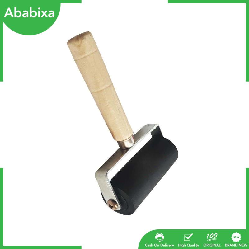 Rubber Roller Rubber Roller Oil Painting Artists Crafts Wood Handle Roller Rubber Roller for Scrapbooks Inking Blocks
