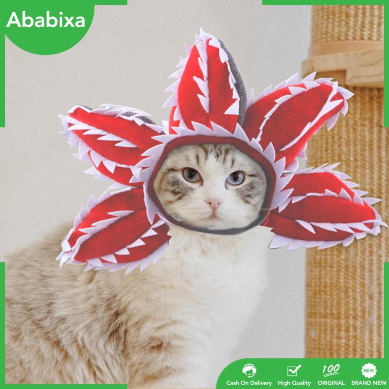 Cat Hat, Cat Costume Flower Hat for Cats and Small Dogs Kitten Puppy Party Costume Accessory Headwear