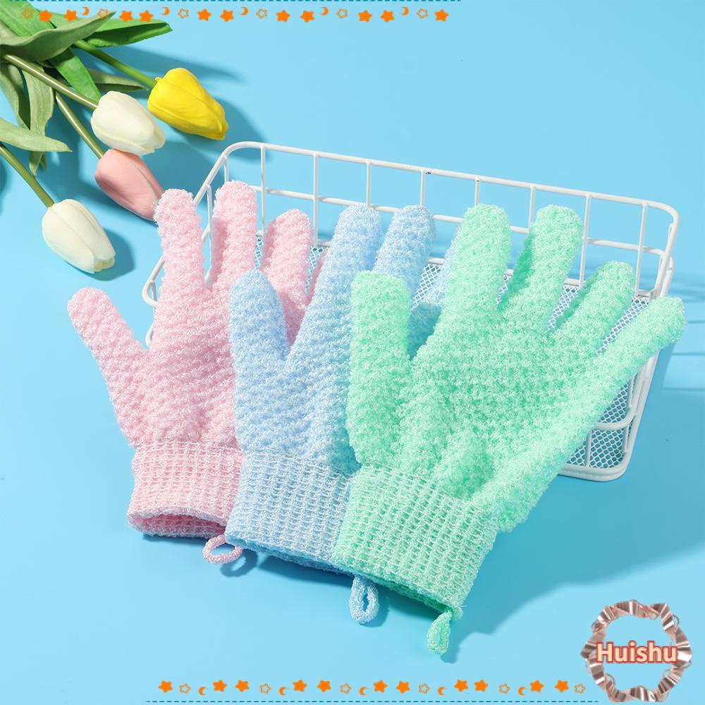 HS Bath Scrub Glove High-Elastic Without Irritating Scrub Mitt Rub Exfoliator Shower Spa Two-sided Thicken Bath Towel