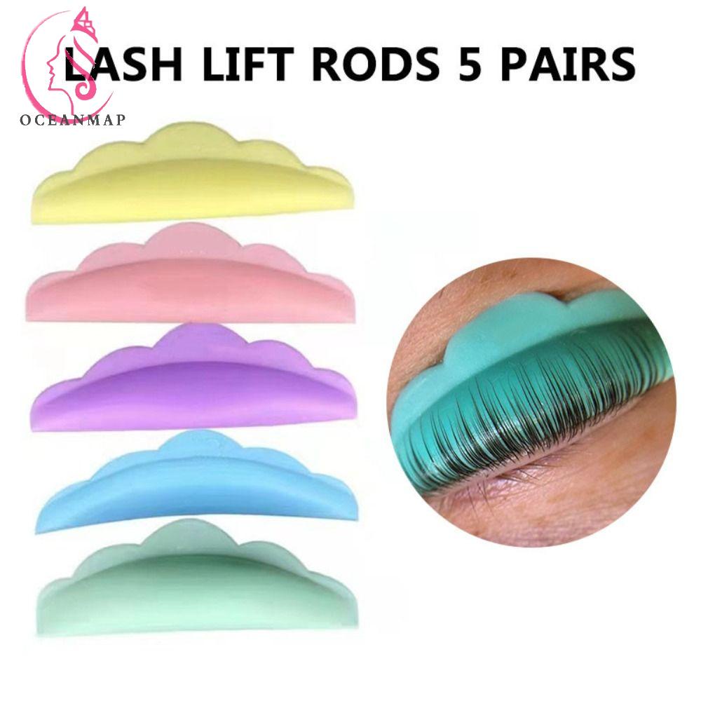 OCEANMAP Bộ Đệm Silicone Mềm 3D Hỗ Trợ Nâng Lông Mi Tiện Dụng