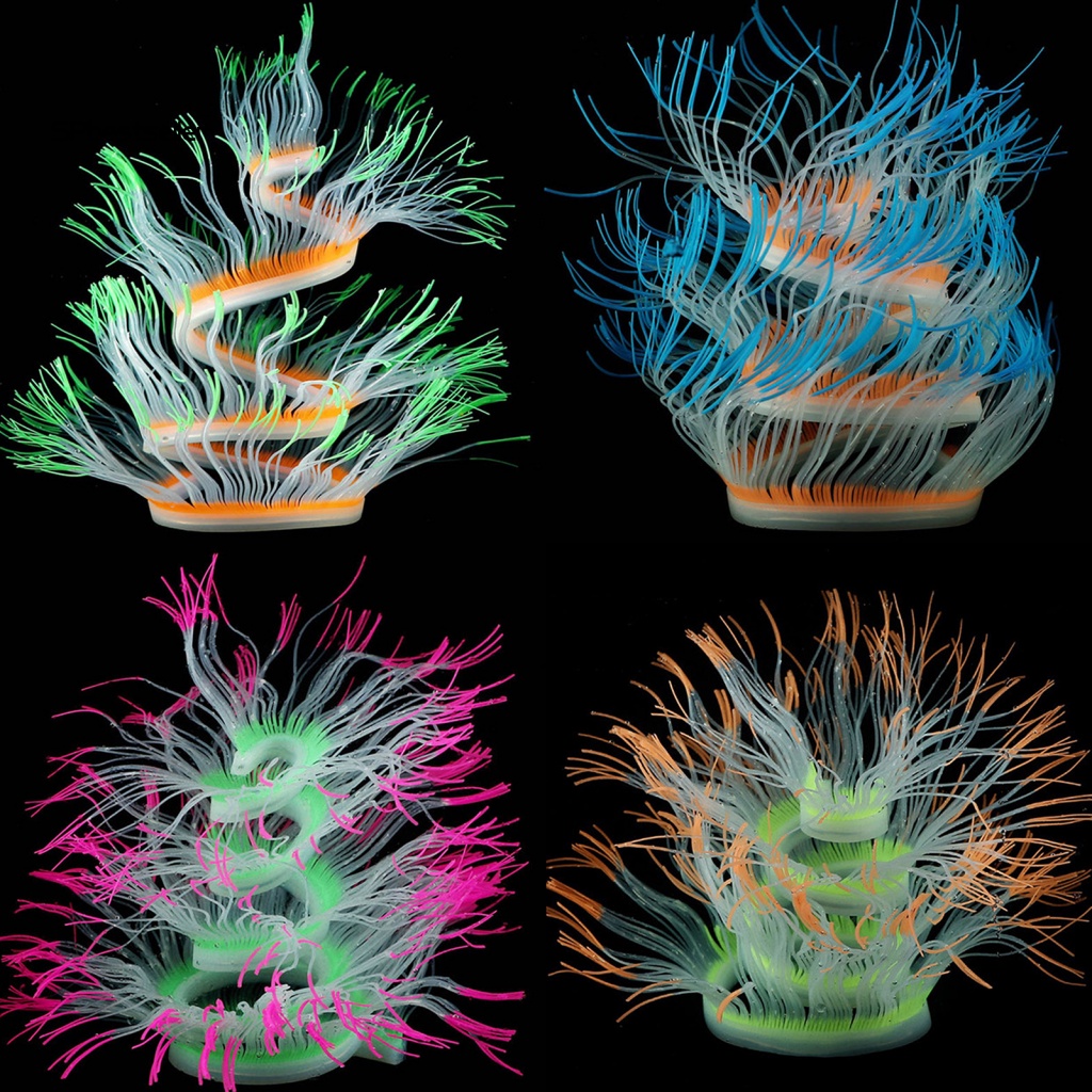 San Hô Nhân Tạo Chất Liệu Mềm Mại Nhiều Màu Trang Trí Bể Cá