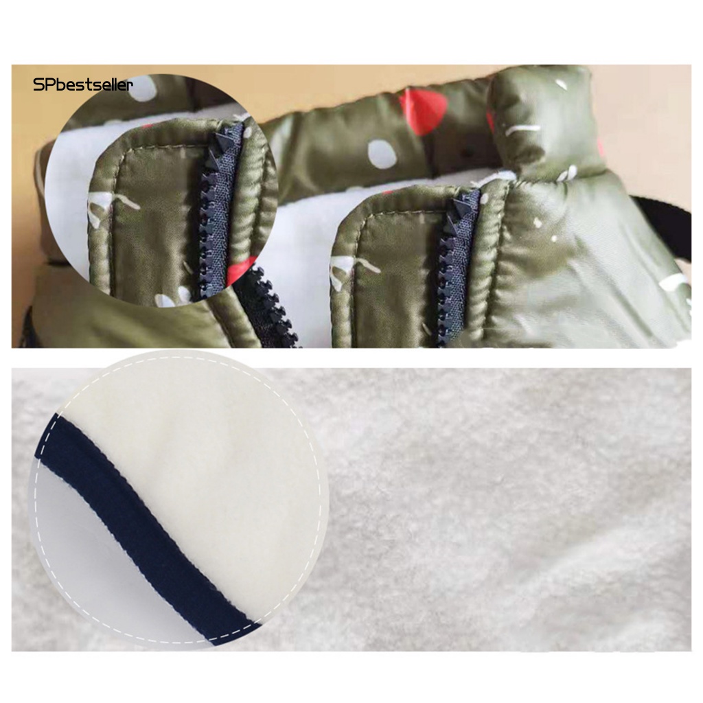 Áo Khoác Phản Quang In Họa Tiết Viền Lưng Ngực Cho Thú Cưng