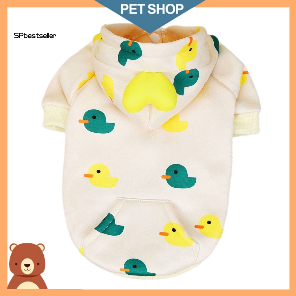 Áo Sweater Chống Rơi In Hình Gà Con Dễ Thương Thời Trang Mùa Đông Cho Thú Cưng