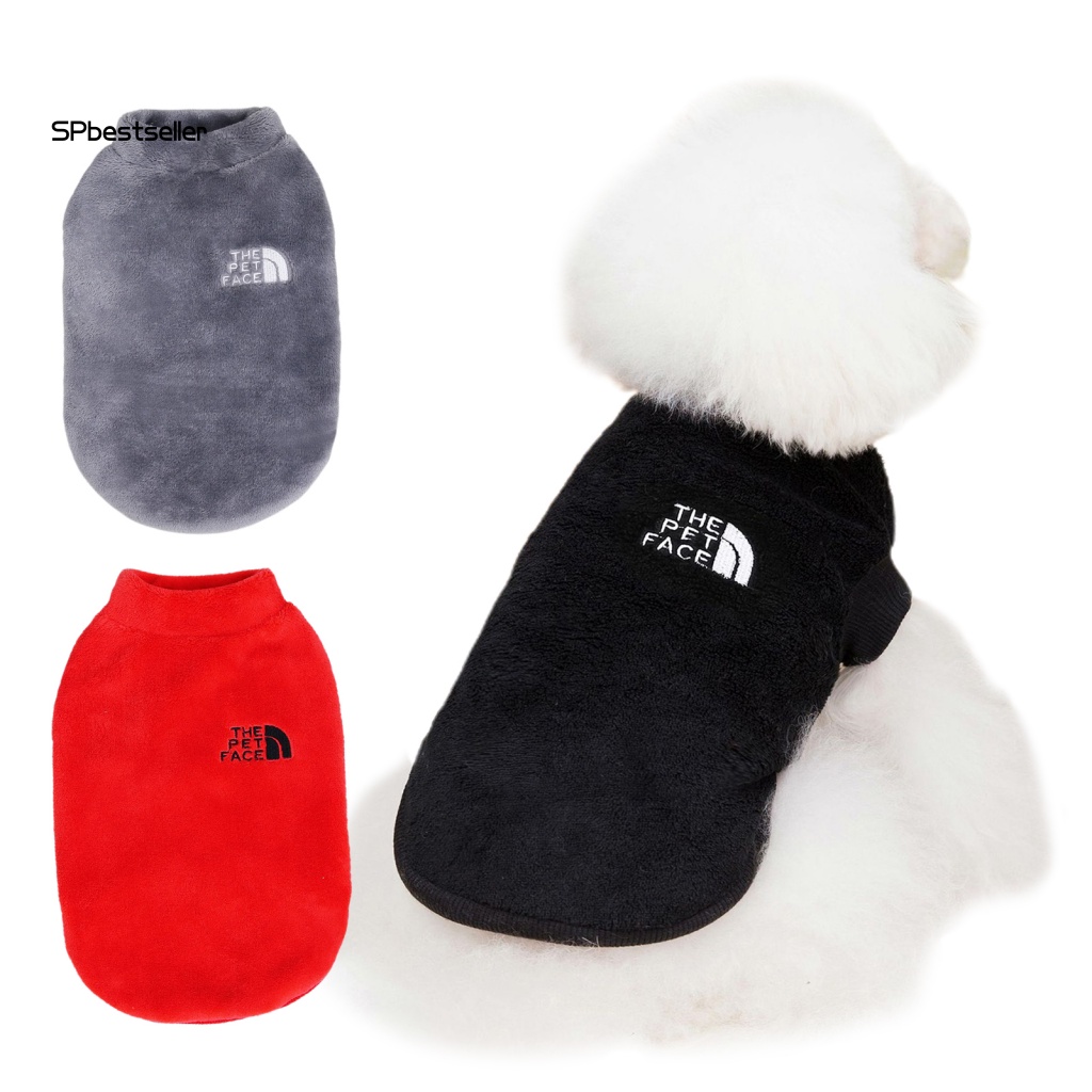 Áo Sweater Không Tay Bằng Polyester Thêu Họa Tiết Dễ Thương Thoải Mái Cho Cún Cưng