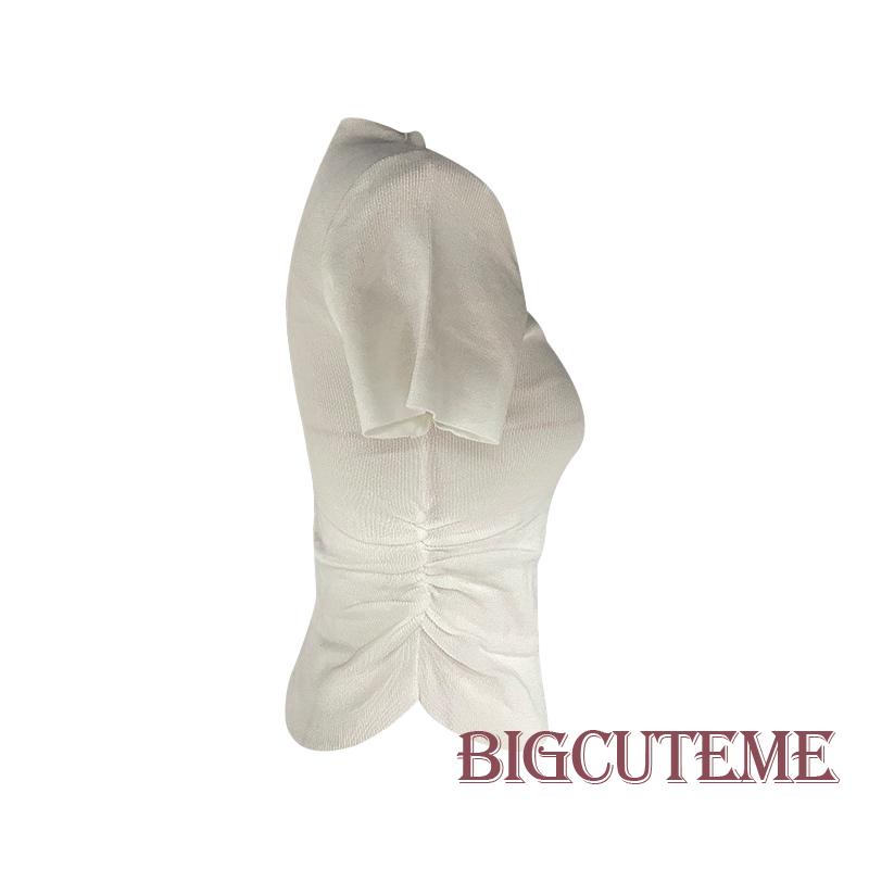 Áo Thun Ngắn Tay Kiểu Dáng Đơn Giản Thời Trang Mùa Hè Cho Nữ