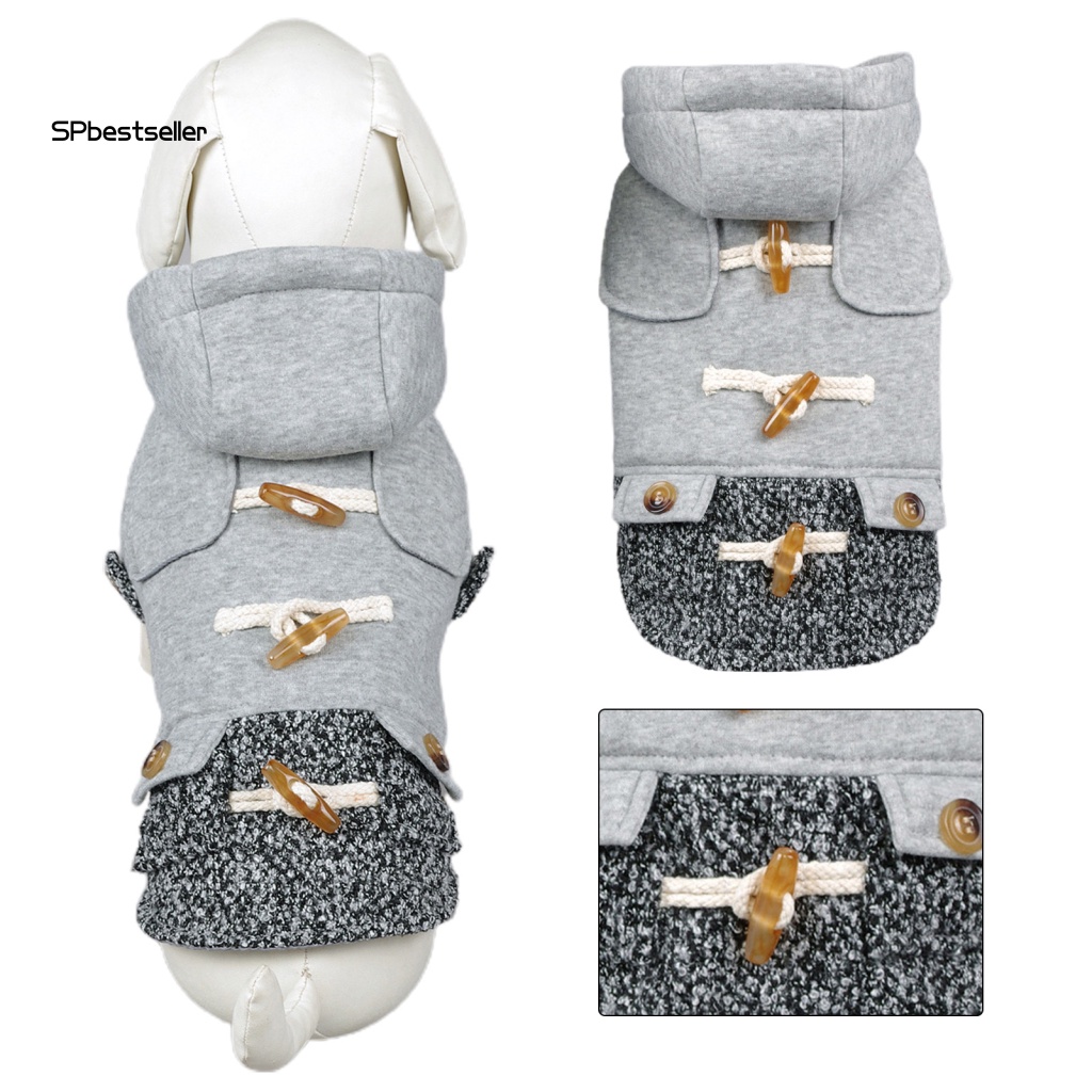 Áo Khoác Giữ Ấm Hai Lớp Chống Gió Cho Thú Cưng