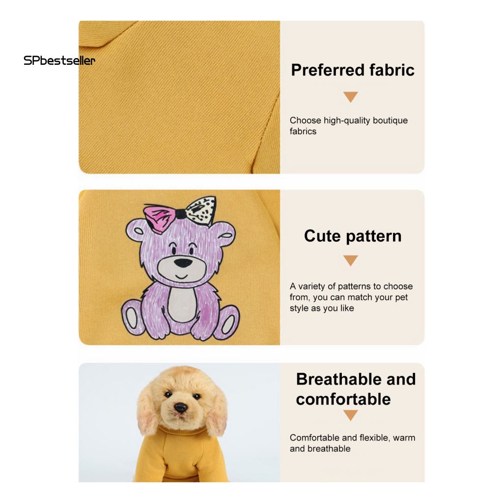 Áo Nỉ In Hình Chú Chó Dễ Thương Cho Thú Cưng