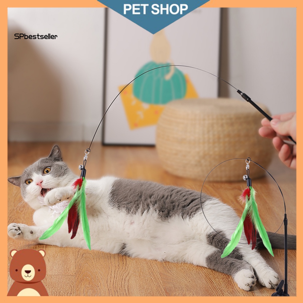 Gậy Đồ Chơi Tương Tác Với Mèo Có Nút Hít Chất Lượng Cao