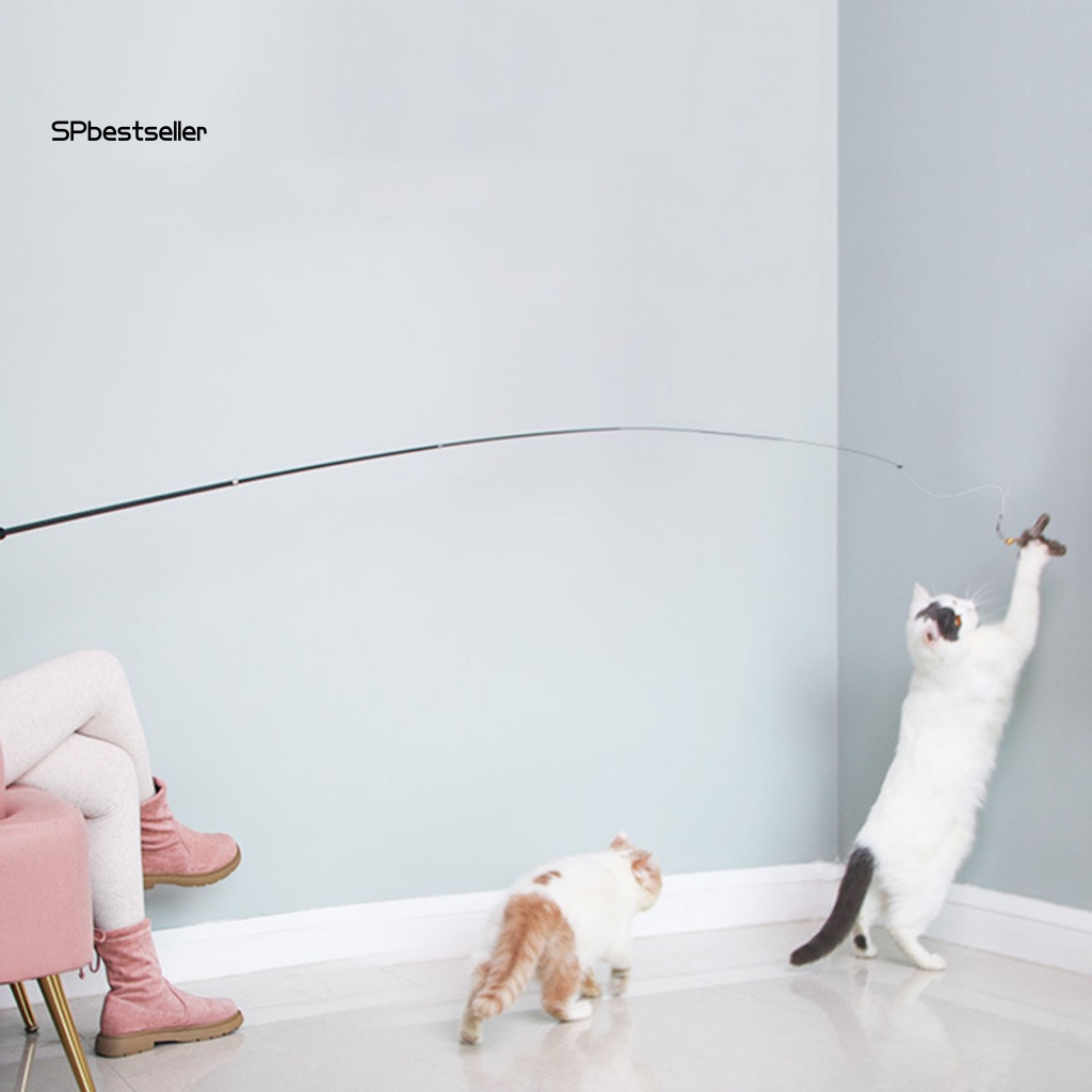 Lông Vũ Đồ Chơi 18m Kèm 2 Chuông Thay Thế Dành Cho Mèo Cưng