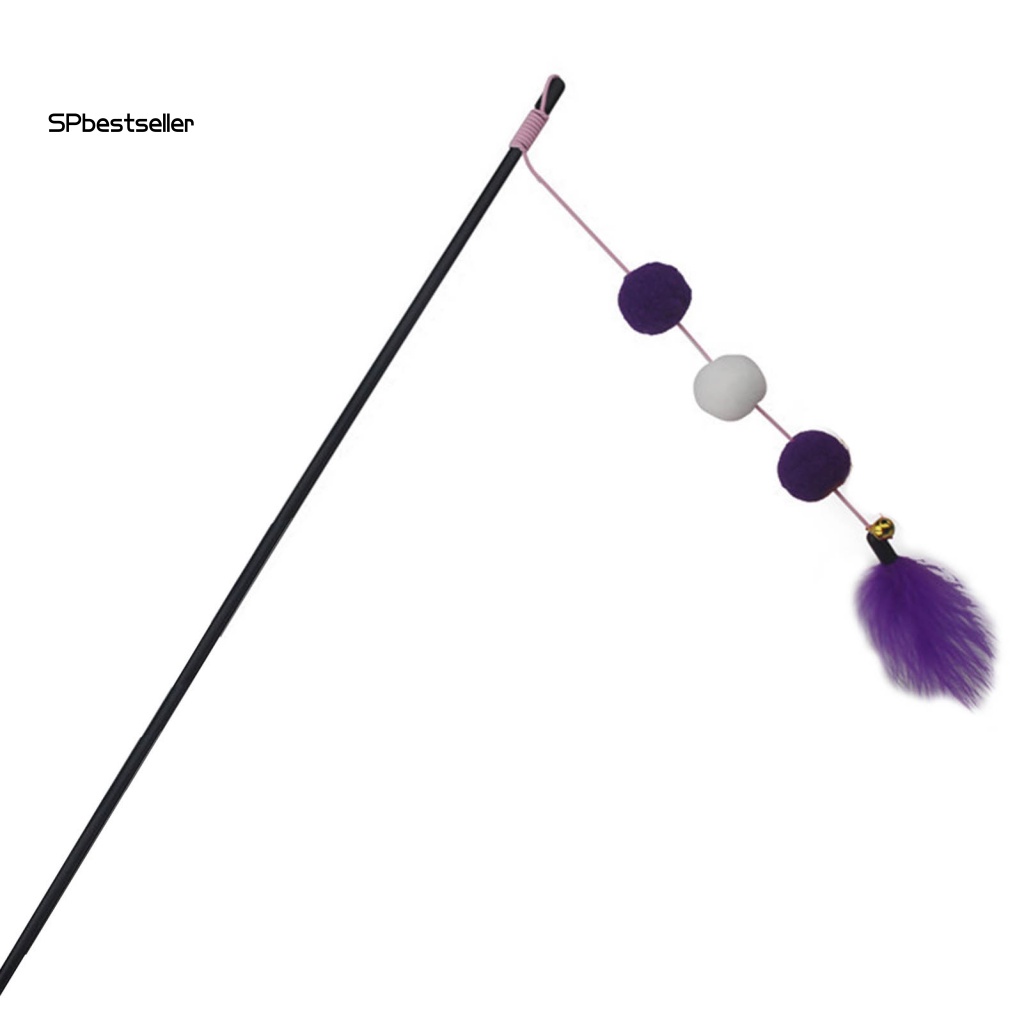 Gậy Trêu Mèo Đính Lông Vũ Có Đèn Phát Sáng