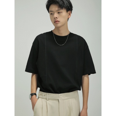 Áo Thun Tay Ngắn Cổ Tròn Màu Trơn Phong Cách Hàn Quốc Thời Trang Mùa Hè 2023 Mới