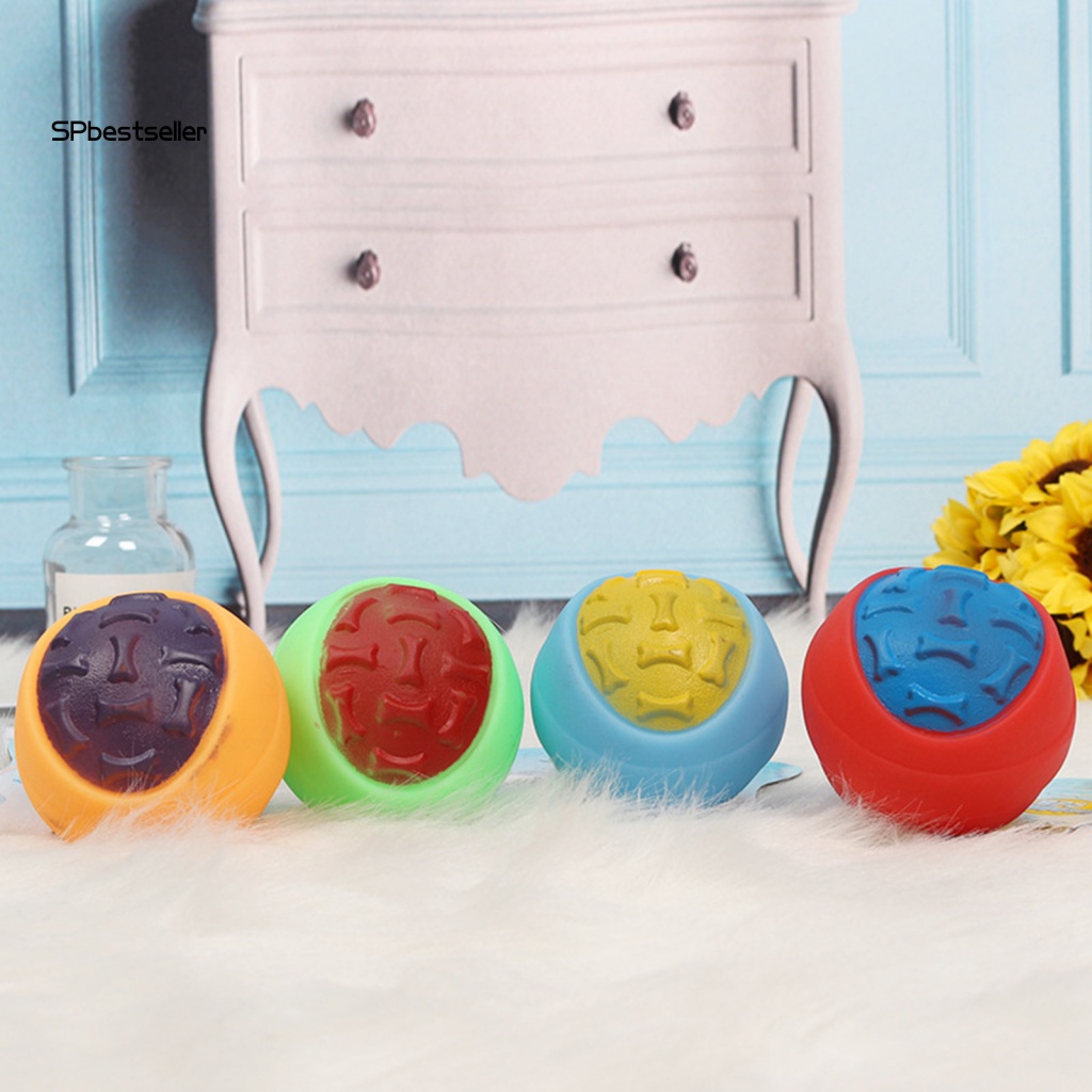 Quả Bóng Cao Su Hình Dấu Chân Cho Thú Cưng Chơi Khi Bơi