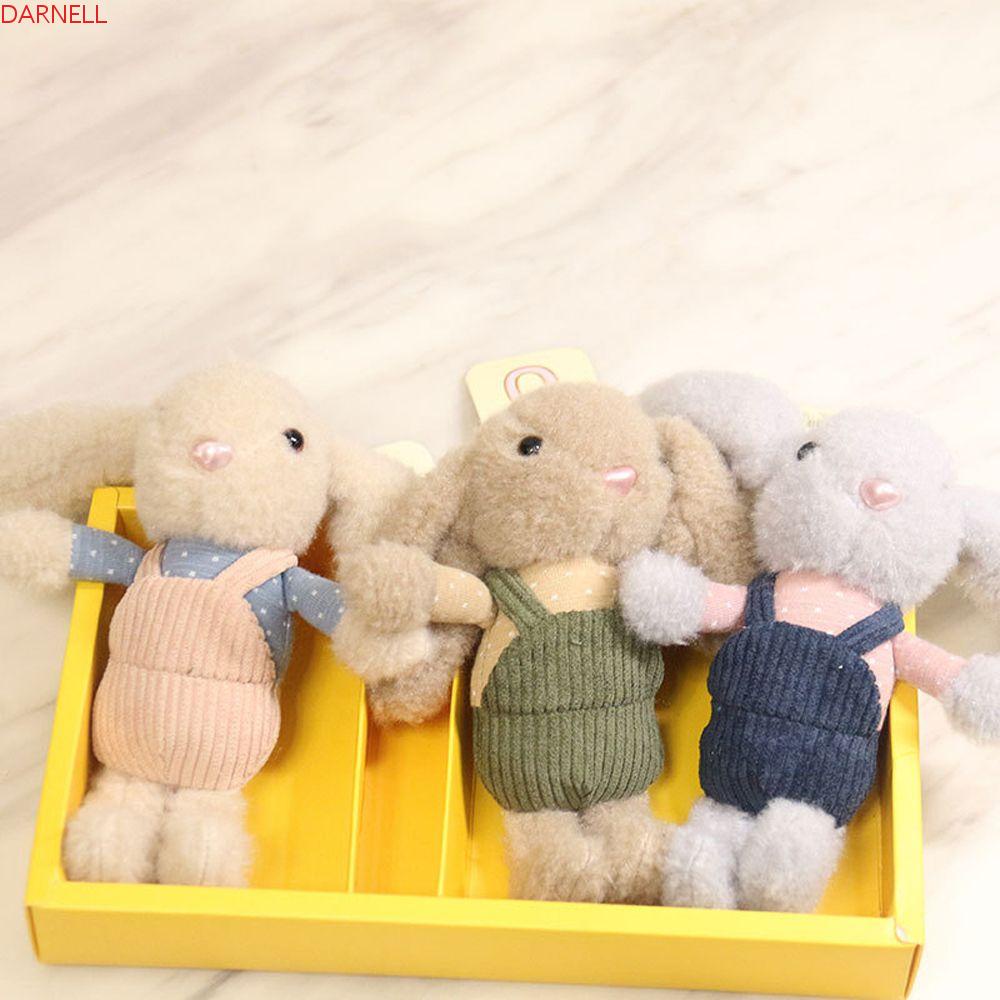 Móc Khóa Thỏ Nhồi Bông Mềm Mại Đáng Yêu