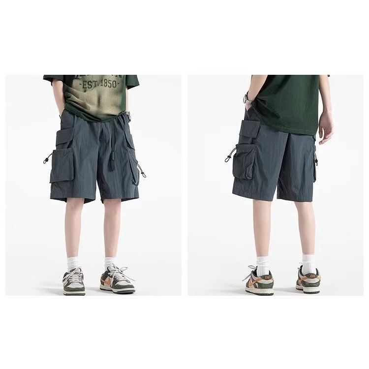 Quần Short Ống Rộng Đa Năng Phong Cách Đường Phố Mỹ Thời Trang Mùa Hè Cho Nam