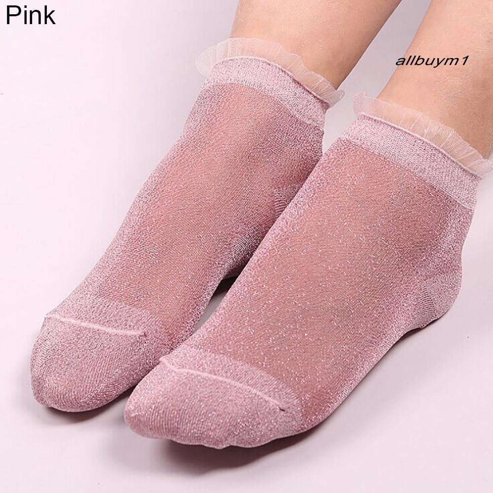 Đôi Vớ Trong Suốt Đính Kim Tuyến Thời Trang Cho Nữ
