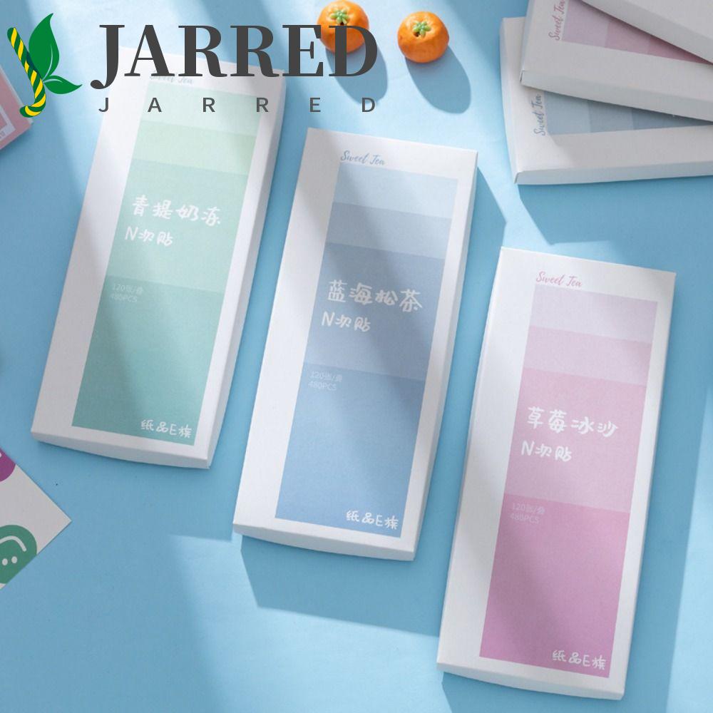 JARRED Hộp Giấy Dán Ghi Chú Đánh Dấu Sách DIY Đa Năng