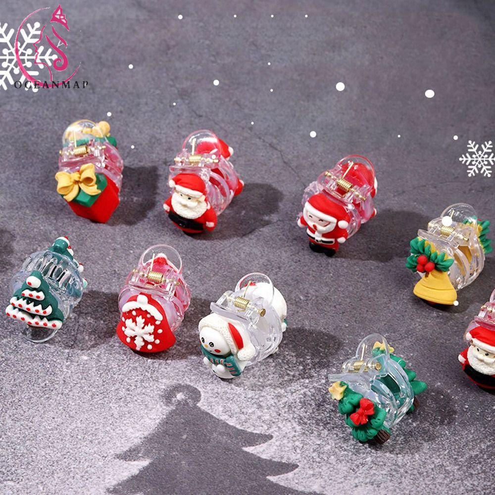 Kẹp Tóc Họa Tiết Hoạt Hình Giáng Sinh Dễ Thương Phong Cách Hàn Quốc