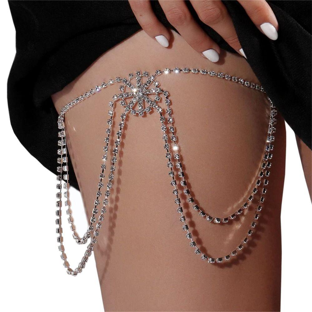 NEXTVN Dây Chuyền Body Chain Hình Bông Tuyết Đính Đá Quyến Rũ Cho Nữ