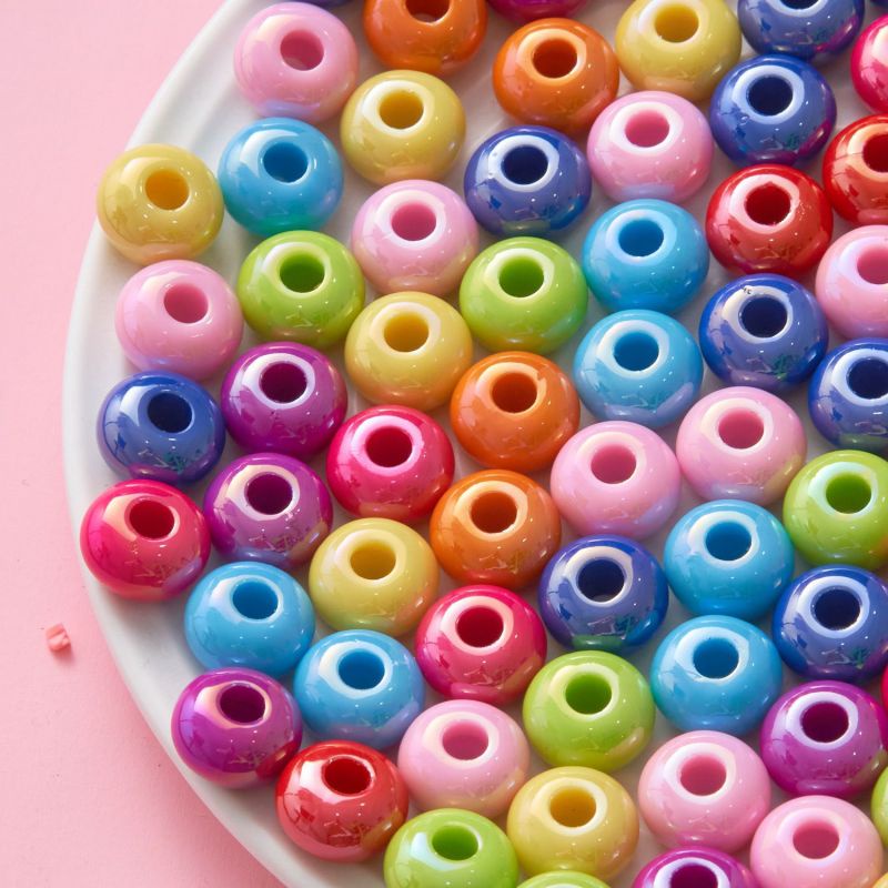 Set 10 Hạt Xỏ Lỗ Tròn 14mm Dùng Để Làm Đồ Trang Sức Thủ Công