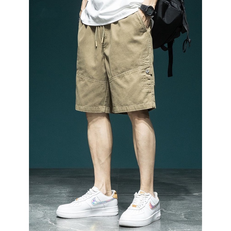 Quần Short Cotton Ống Rộng Thời Trang Mùa Hè Dành Cho Nam