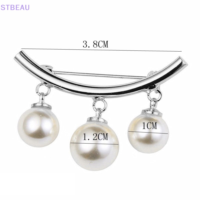 [Cxsteau] Ghim Cài Dây Đính Ngọc Trai Cố Định Áo Len Cardigan An Toàn Thời Trang MME