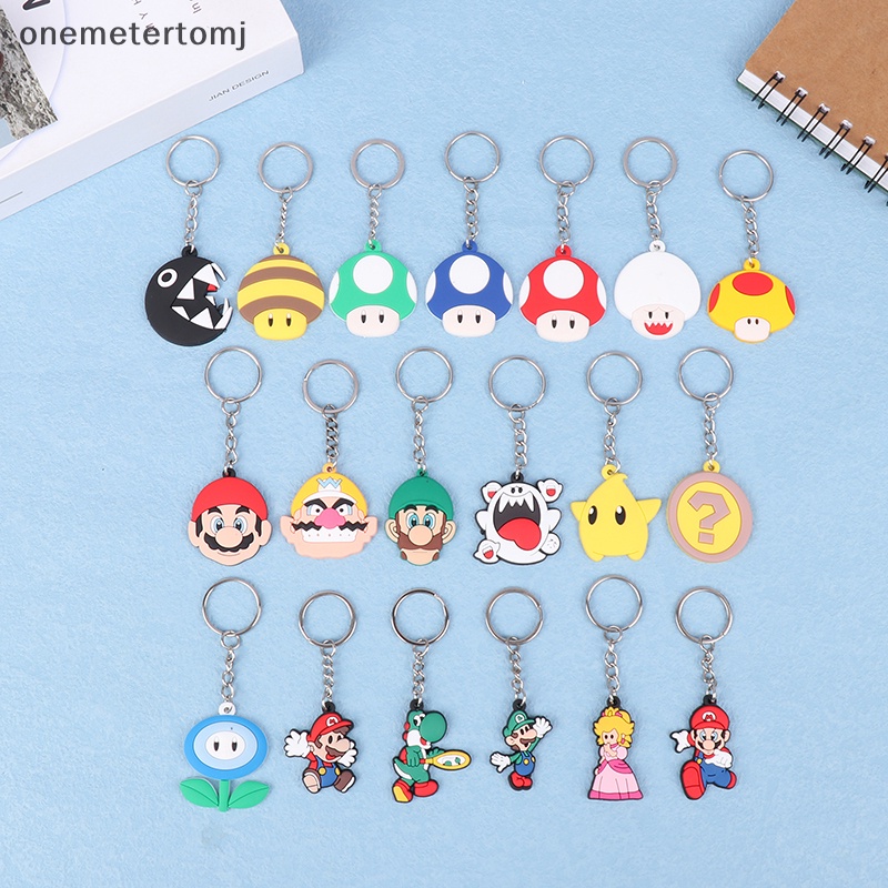 Móc Khóa Hình Nhân Vật Yoshi Luigi Shy Guy Nấm Hoạt Hình onemetertomj Super Mario Bros