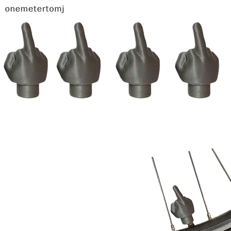 Onemetertomj Nắp Van Xe Hơi Hình Ngón Tay Giữa Nhiều Màu Sắc Vui Nhộn