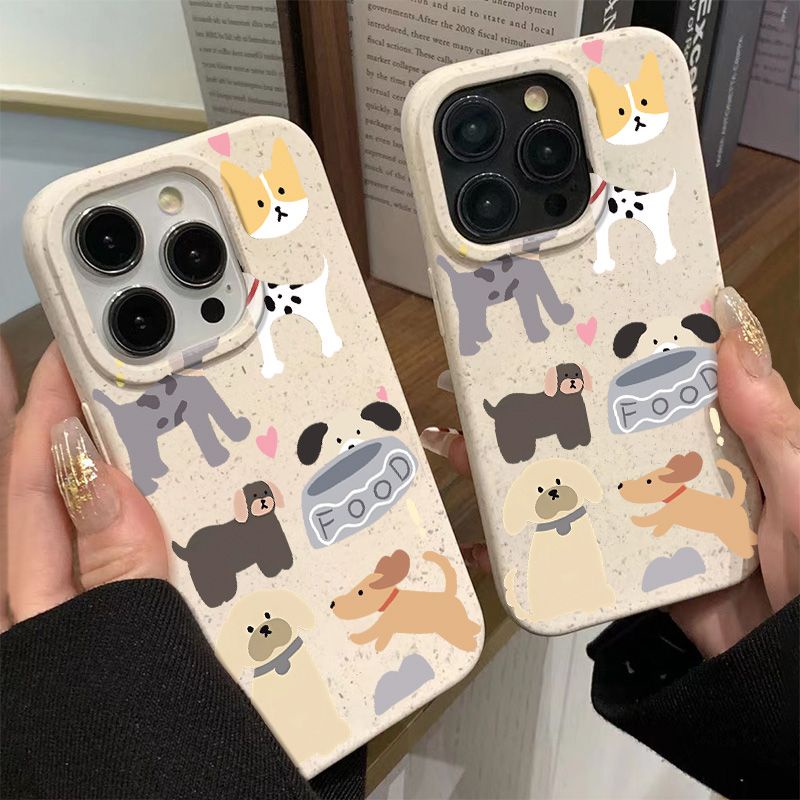 Ốp Điện Thoại Mềm Chống Sốc In Hình Chú Cún Đơn Giản Cho Iphone 11 12 14Promax 137 8 PRDI