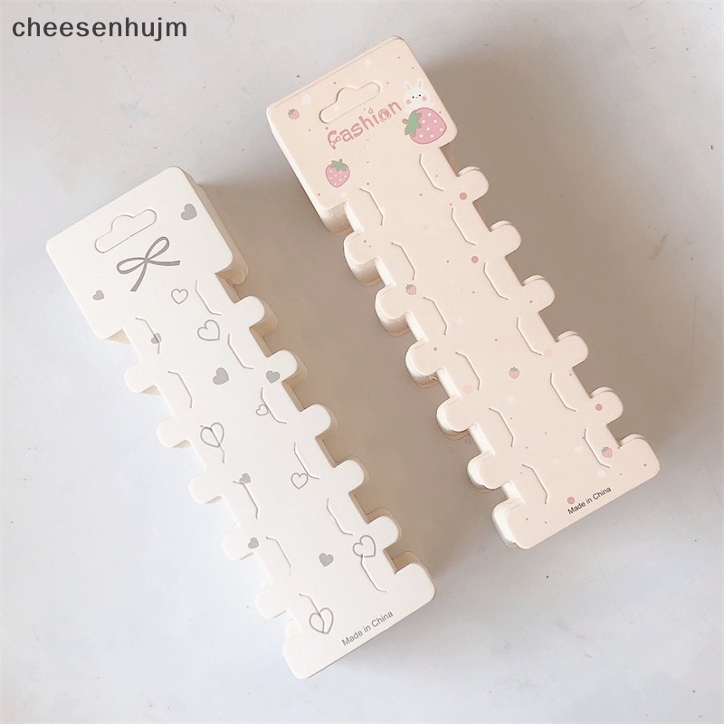 Set 50 Thẻ Giấy Dài Trưng Bày Kẹp Tóc / Vòng Đeo Tay / Dây Chuyền DIY