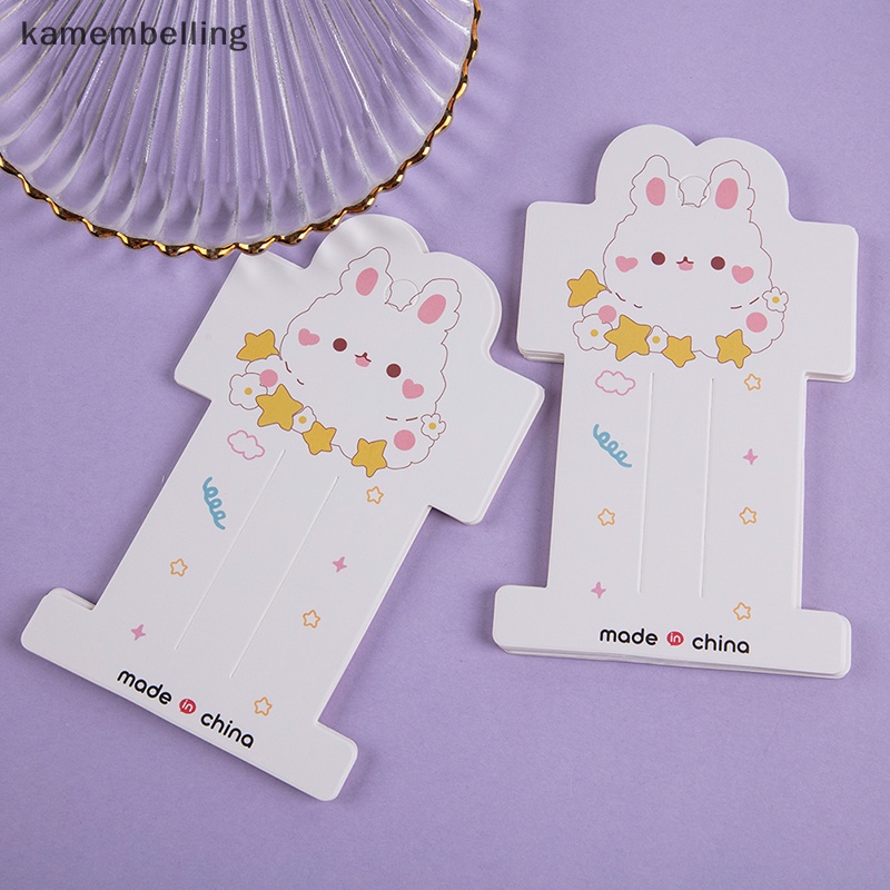 Set 50 Thẻ Giấy Hình Thỏ Hoạt Hình Trang Trí Tóc / Vòng cổ / Vòng Tay Cho Người Lớn Và Trẻ Em