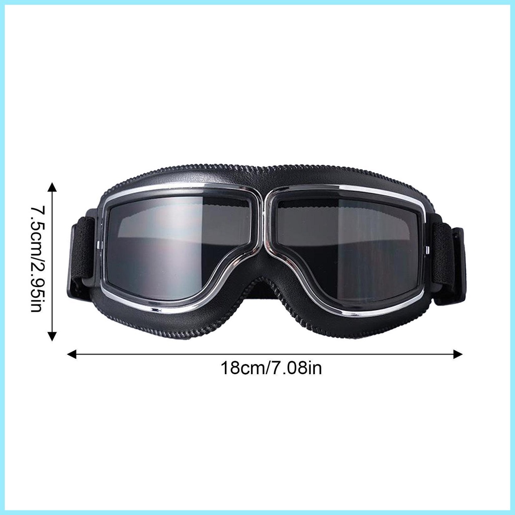 Kính Bảo Hộ Phong Cách Phi Công Cổ Điển Có Thể Điều Chỉnh Dùng Khi Chạy Xe Máy