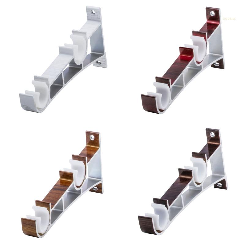 QQ Bộ 2 Móc Treo Rèm Cửa Đôi Bằng Hợp Kim Nhôm Chất Lượng Cao