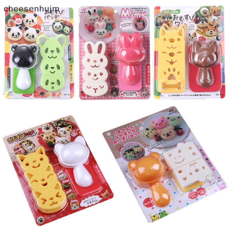 Khuôn Làm Cơm Nắm Hình Mèo Dễ Thương DIY