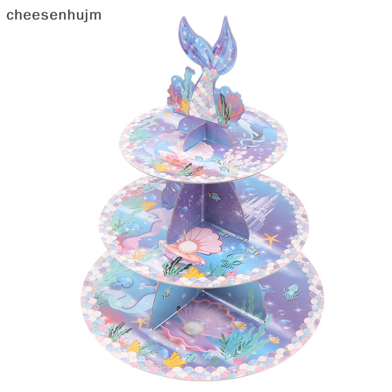 1 Bộ Giá Đỡ Bánh Sinh Nhật Hình Nàng Tiên Cá