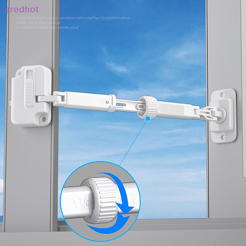 Dụng Cụ Khóa Cửa Sổ 2 Vị Trí Chống Rơi Có Thể Điều Chỉnh Tiện Dụng Mới