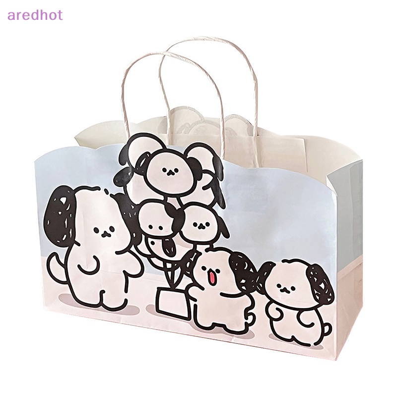 Aredhot Túi Giấy Đựng Quà Lễ Tạ Ơn / Sinh Nhật / Lễ Tạ Ơn Hình Chú Chó Hoạt Họa Đáng Yêu Nhỏ Gọn Mới