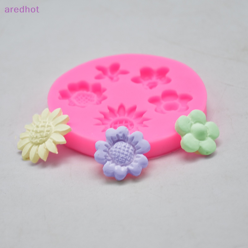 1 Khuôn Silicon Hình Hoa Cúc Làm Bánh Kẹo DIY Mới