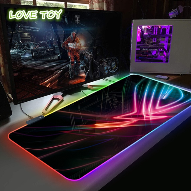 Tấm Lót Chuột Và Bàn Phím Máy Tính Có Đèn Led Nhiều Màu Sắc Độc Đáo