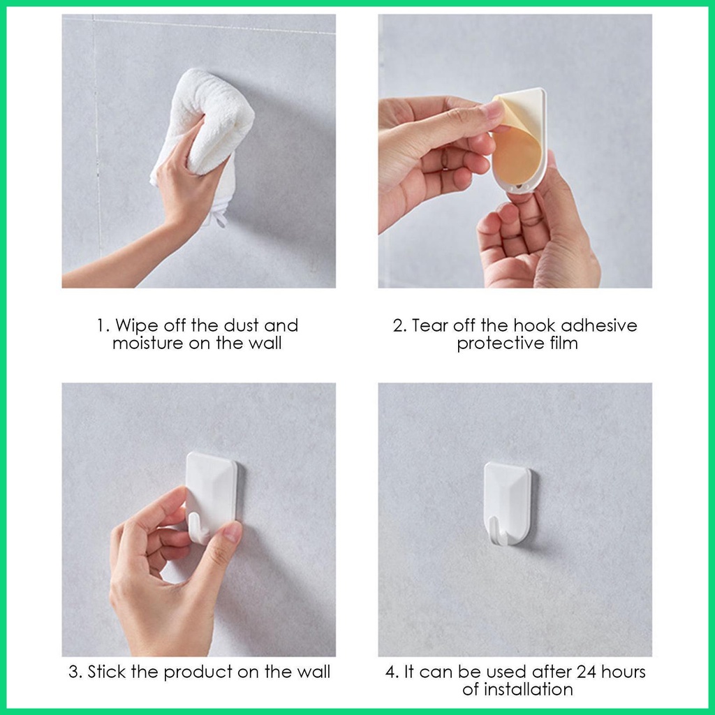 Móc Treo Đồ Mini Dán Tường Không Cần Khoan Tiện Dụng Cho Nhà Tắm