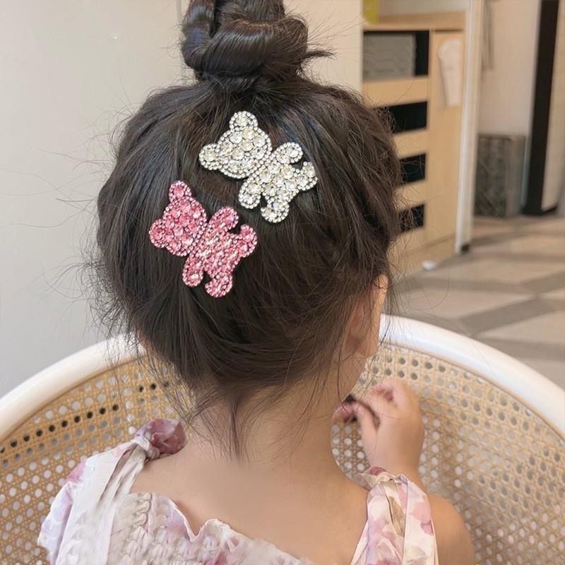1 Kẹp Tóc Hình Gấu Dễ Thương Cho Bé Gái