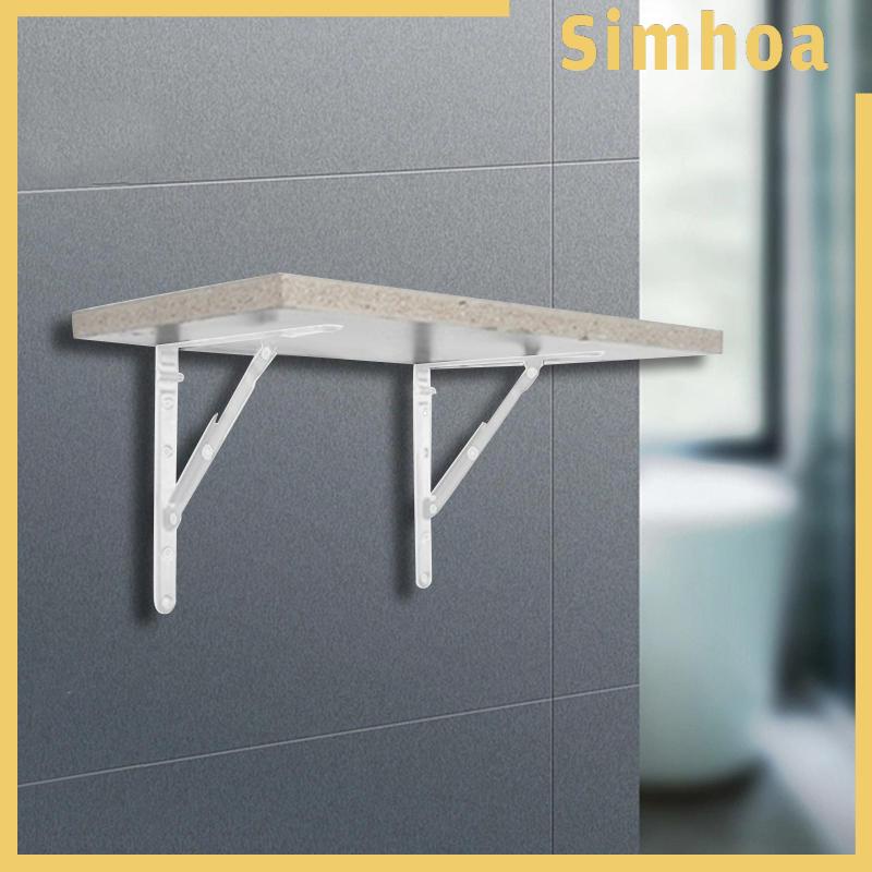 Set 2 Giá Đỡ Gắn Tường Hình Tam Giác Mở Và Đóng Góc Cho Phòng Ngủ / Phòng Khách DIY